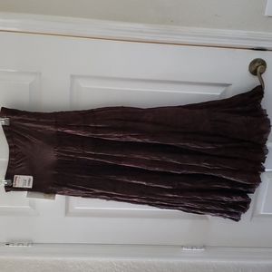 Elastic waist skirt maxi